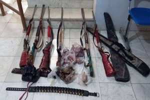 کشف ۱۰ قبضه سلاح شکاری و دستگیری متخلفان در مازندران